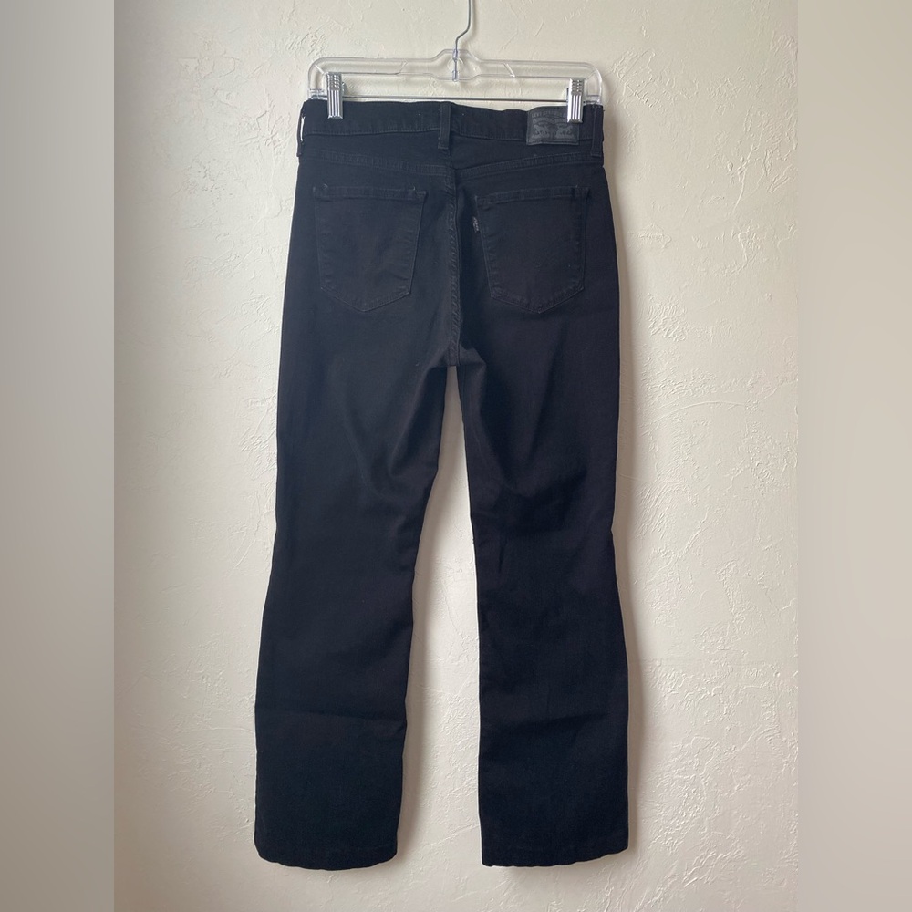 Levi’s Classic Mid Rise Bootcut Jeans Black Women’s Size 6 - Picture 5 of 7